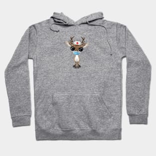 Cute Baby Reindeer Nurse Hoodie